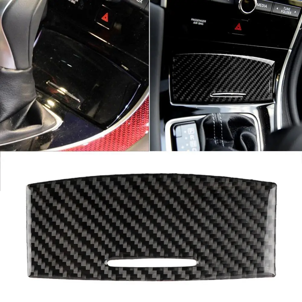 

Carbon Fiber Car Left Right Drive Gear Panel Soot Cover Sticker Strong Adhesion Anti-scratch Stickers for Infiniti Q50