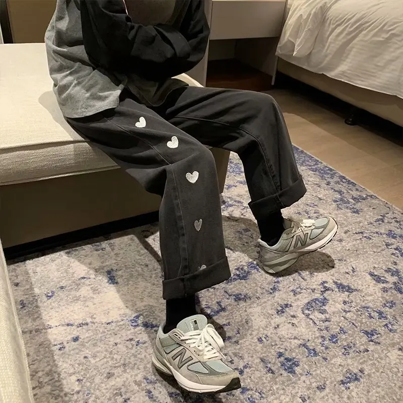 Новинка 2021 джинсы для мужчин на весну и осень парные в гонконгском стиле брюки