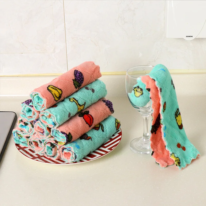 Впитывающая салфетка из микрофибры для мытья посуды 8 шт. | Дом и сад