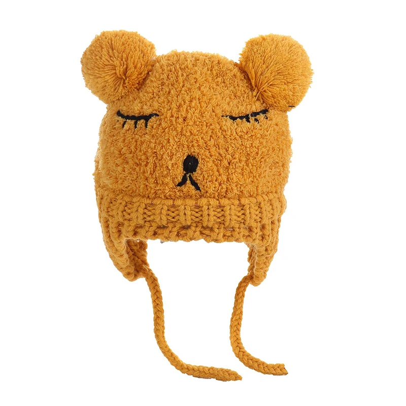 Шапка-бини с помпоном для девочек 3-36 месяцев | Детская одежда и обувь