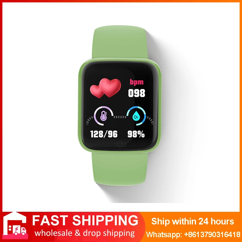 Y68 D20 Smart Watch Men Macaron Fashion Fitness Bracelet Tracker Heart Rate Bluetooth Women Smartwatch Xiaomi PK D13 I7 Y78 X8