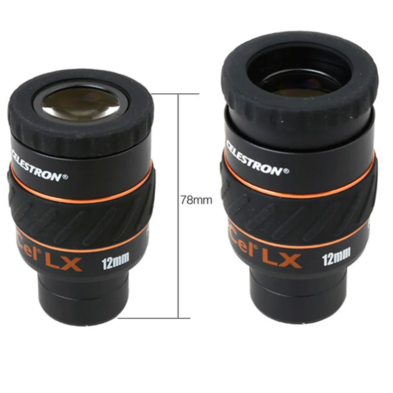 CELESTRON X-CEL LX 12mm Astronomical eyepiece 1.25-Inch 60 degrees, high-definition large field of view, rotating-up goggles