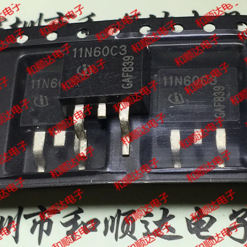 10 шт./лот 11N60C3 SPB11N60C3 новый запас TO-263 650 в 11A | Электронные компоненты и