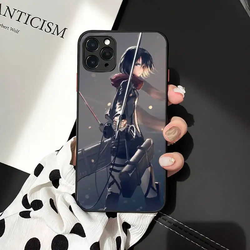 

Attack On Titan Anime Phone Case For iPhone 11 8 7 6 6S Plus 7 plus 8 plus X XS MAX 5 5S XR 12 11 Pro max se 2020 Funda Cover