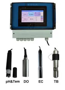 

PH-растворенный кислород, температура 3 параметра, многопараметрический анализатор, онлайн-мониторинг для пресной воды, рыбной фермы, акваку...