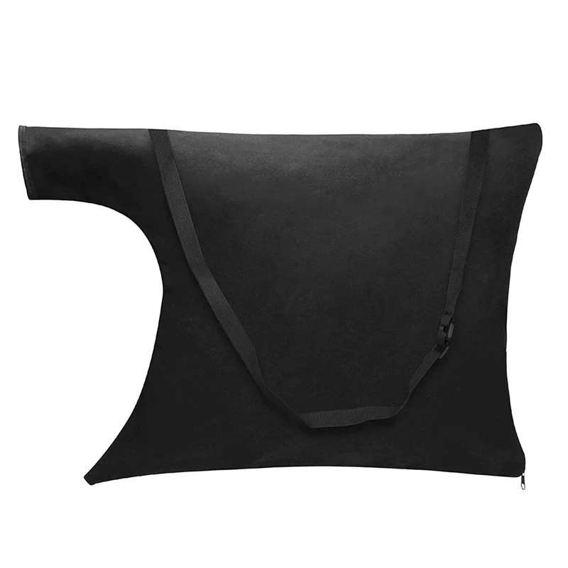 

Blower Leaf Bag Black Leaf Blower Replacement Bag Leaf Blower Vacuum Bag with Zipper and Shoulder Strap (1, Black)