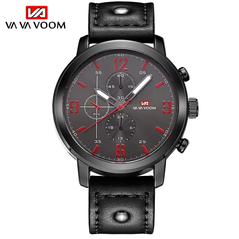 

Men's casual fashion outdoor quartz movement belt sports waterproof watch
