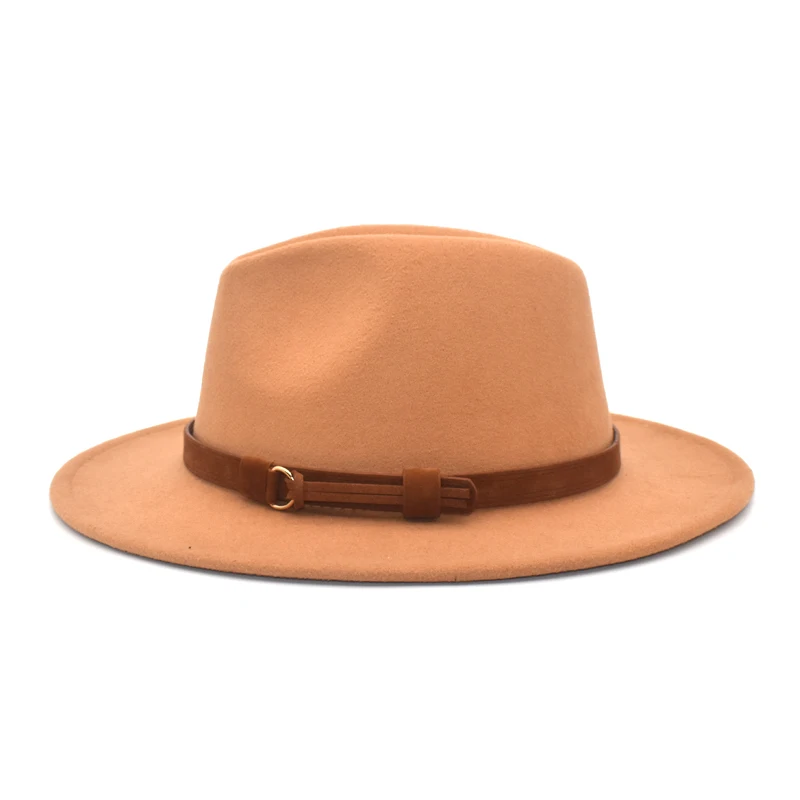 Men's Fedora Hat Australia Wool Felt Fedora Hat Wide-brimmed Hat Retro Winter Jazz Hat Chapeau femme Autumn Hat F81