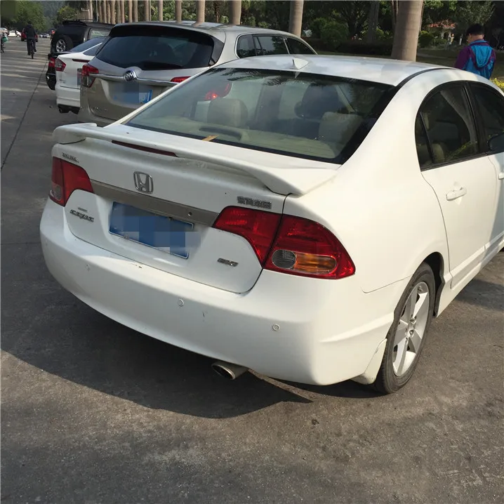 Для Civic спойлер 2006-2011 Honda JSK Спойлер ABS пластик Материал заднее крыло автомобиля