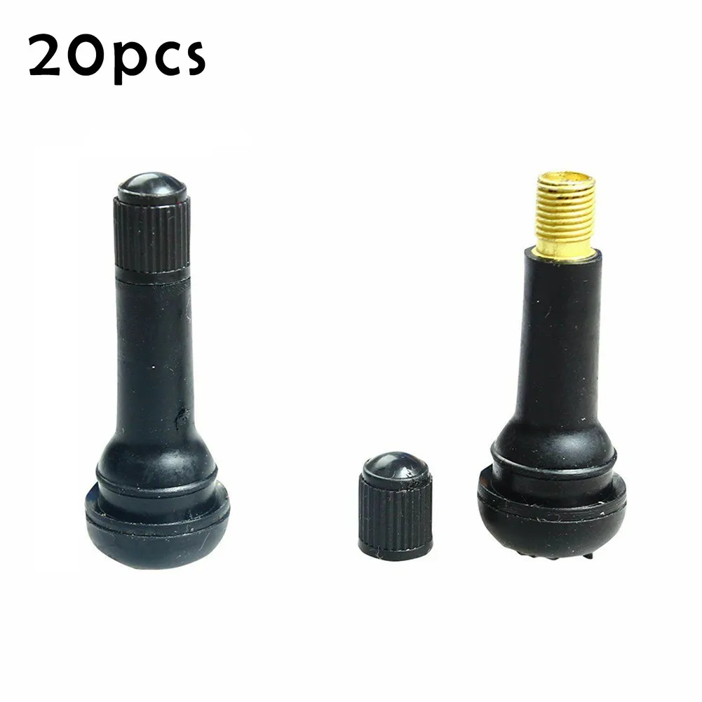 

Universal Snap-In Tire Valve Stems Vacuum Tire Wheels Black Medium Quad