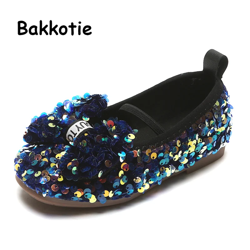 Bakkotie/Новинка 2019 года модная блестящая обувь Mary Jane на плоской подошве для