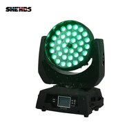 2pcslot led wash 36x18w 6in1 rgbwauv led moving head light with zoom dj disco club party wedding stage effect lighting