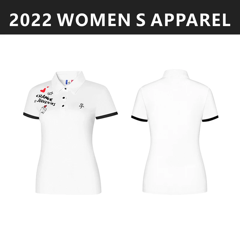 

Golf Women's Short Sleeve T-Shirt 2022 Summer Quick Drying Athleisure Jersey 2022-03