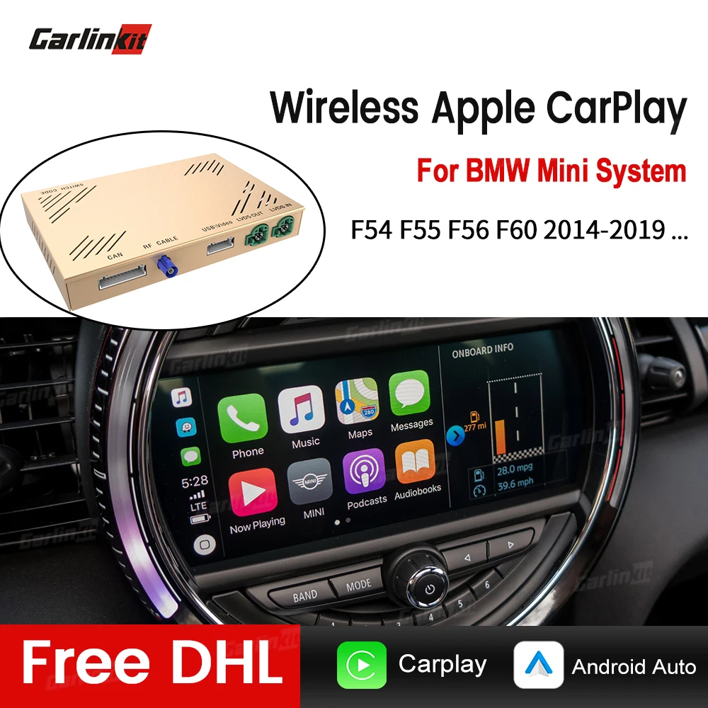 

Carlinkit2021 New Version Car Accessories Wireless Carplay Android Auto Mirroring For BMW F54 F55 F56 F60 MINI Cooper NBT System