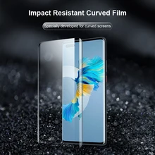 for Huawei Mate 40 Pro Screen Protector NILLKIN Impact Resistant Curved Fully Glued Soft Film for Huawei Mate 40 Pro+ Plus RS