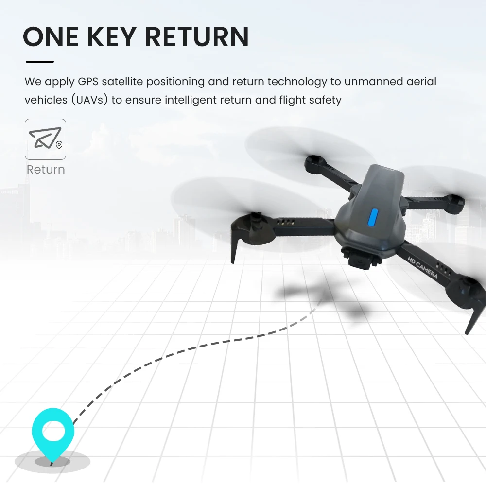 GPS мини беспилотные летательные аппараты с Камера 4K HD двойной 5G WI FI видом от