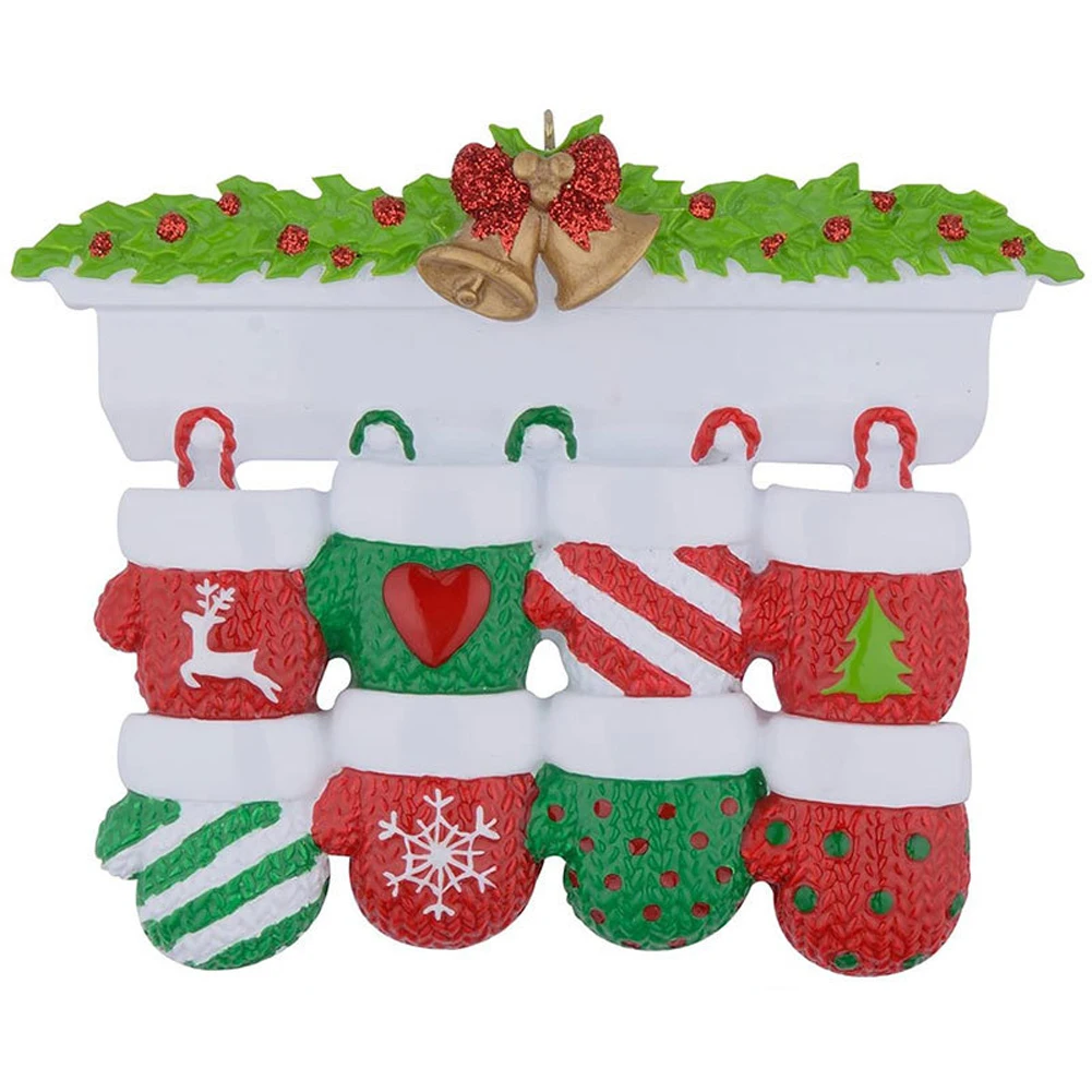

2021 Семейные рождественские украшения «сделай сам», персонализированные подвески из смолы для рождественской елки, подарок для детей, подве...