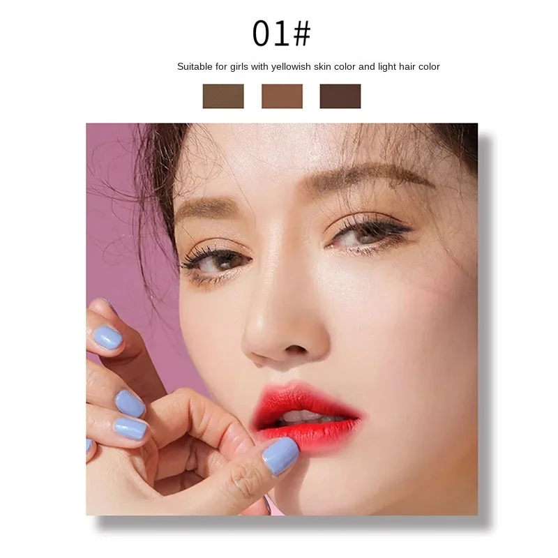 

Eyebrow Tint Eyebrow Powder, Eyebrow Makeup Palette, Nose Shadow and Eye Shadow Three-in-one, Long-lasting Waterproof Natural
