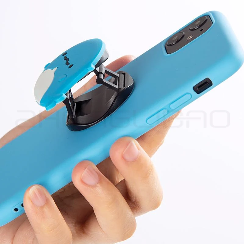 3D Silicone Cartoon Holder Candy Colors Case for Apple IPhone 11 Pro Max 10 X Xs Xr 7 8 6s 6 Plus 5se Cute Stand Phone Cover |