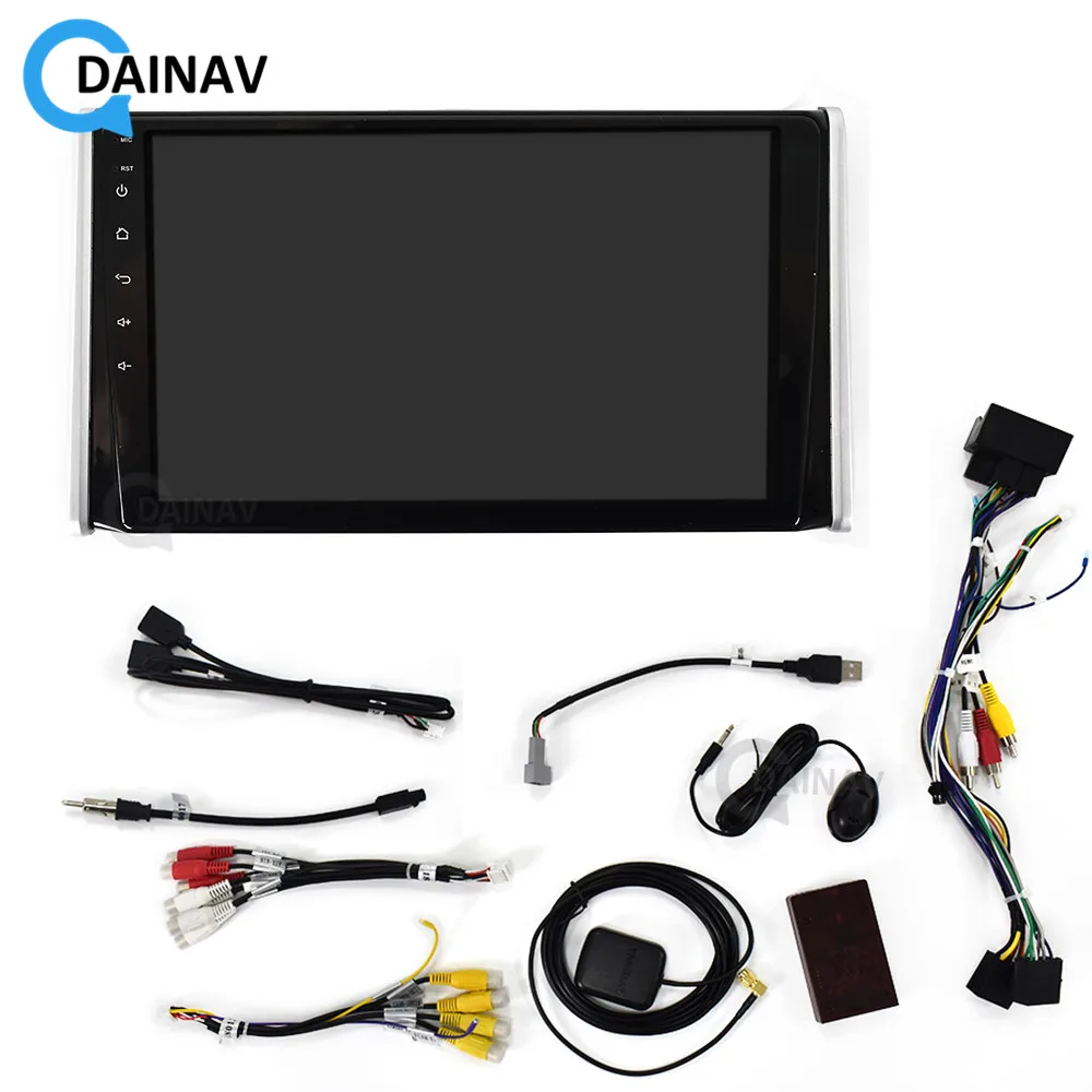 

2DIN Android 9.0 Car radio multimedia player For-Toyota RAV4 2019 car stereo autoradio GPS navigation head unit Tesla style