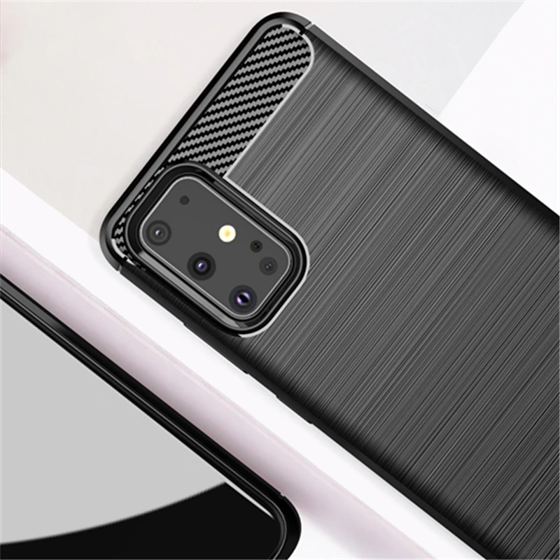 Тонкий чехол мягкий силиконовый для Samsung Galaxy S20 Plus ультрапротивоударный телефона