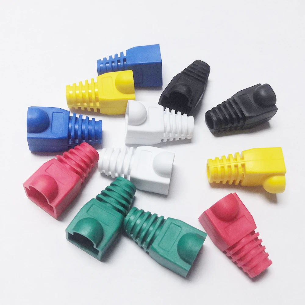 Новый RJ 45 CAT6 CAT5e адаптер Кепки Ethernet сетевой кабель Разъем Вилки RJ45 с кошачьим 5