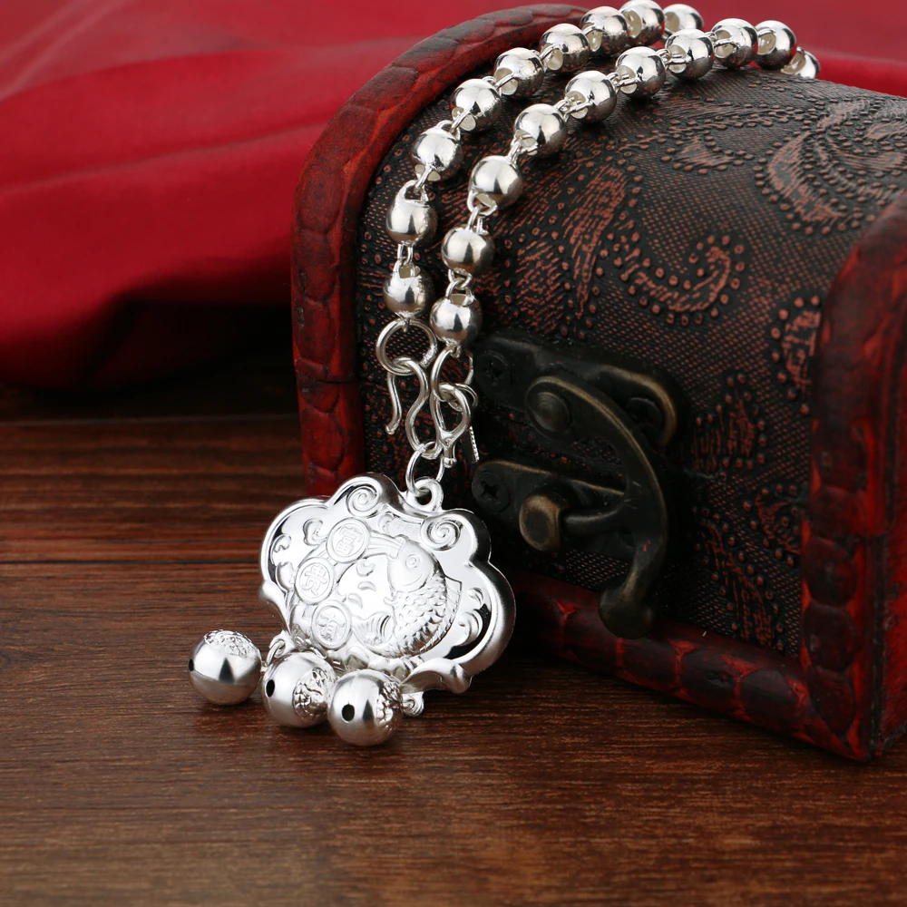 В этническом стиле Стиль ювелирные украшения для женщин 925 Серебряное ожерелье