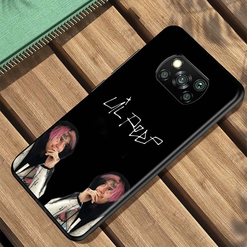 

Rapper Lil Peep For Xiaomi Redmi K30 K30S Mi 10T Lite Pro Poco X3 NFC X2 M3 M2 F2 Pro C3 F1 Soft Black Phone Case