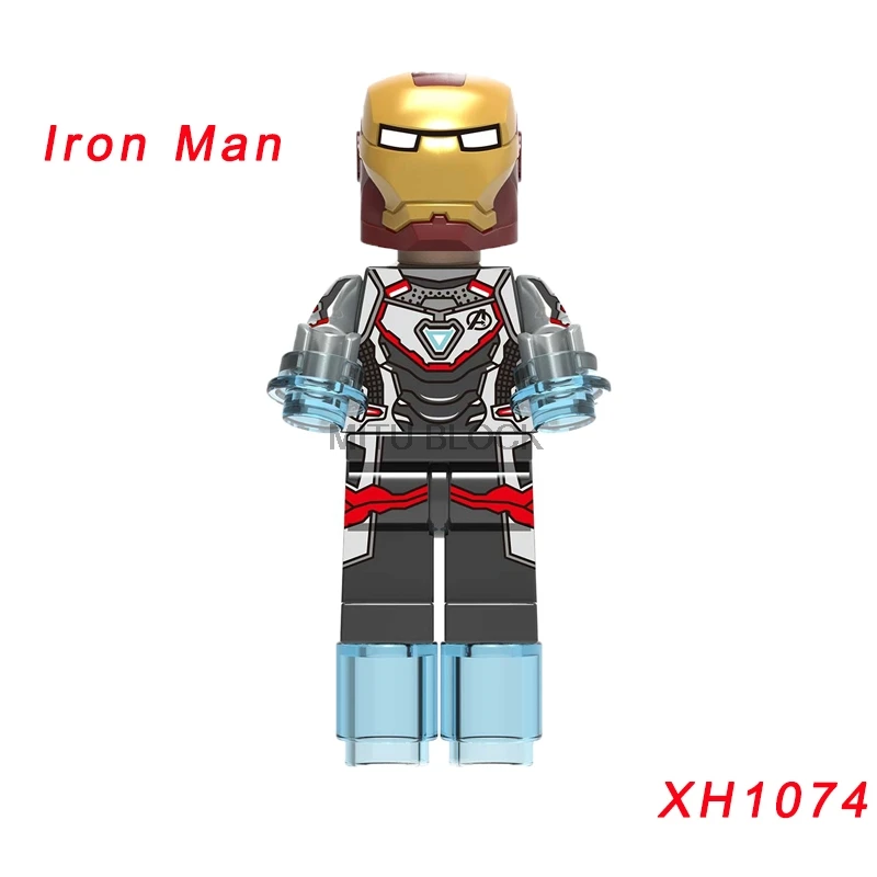 xh1074 Single Sale Avengers 4 End Game Space Suit With Micro Figures Tony Stark Thor Hawkeye For Children Toys Building Blocks - Цвет: xh1074