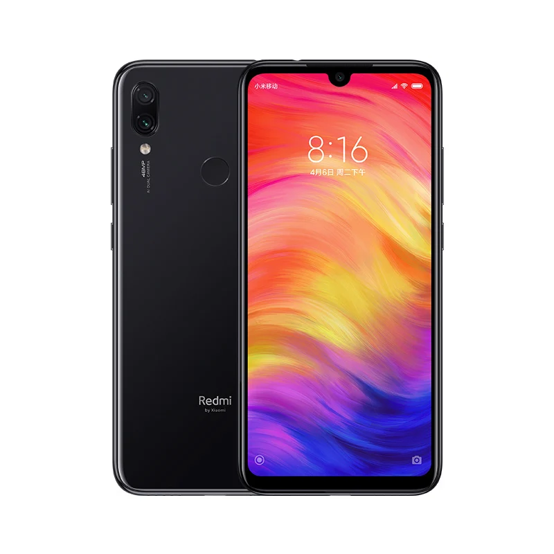 Смартфон Xiaomi Redmi Note 7 с глобальной прошивкой, 6 ГБ ОЗУ, 64 Гб ПЗУ, Snapdragon 660, экран 6,3 дюйма, задняя камера 48 МП, аккумулятор 4000 мАч - Цвет: Black