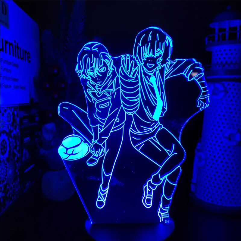 

Bungo Stray Dogs 3D Night Light LED Lampara Home Decoration Lighting Manga Christmas Lampe Kawaii Room Decor Lights Cute Lamp