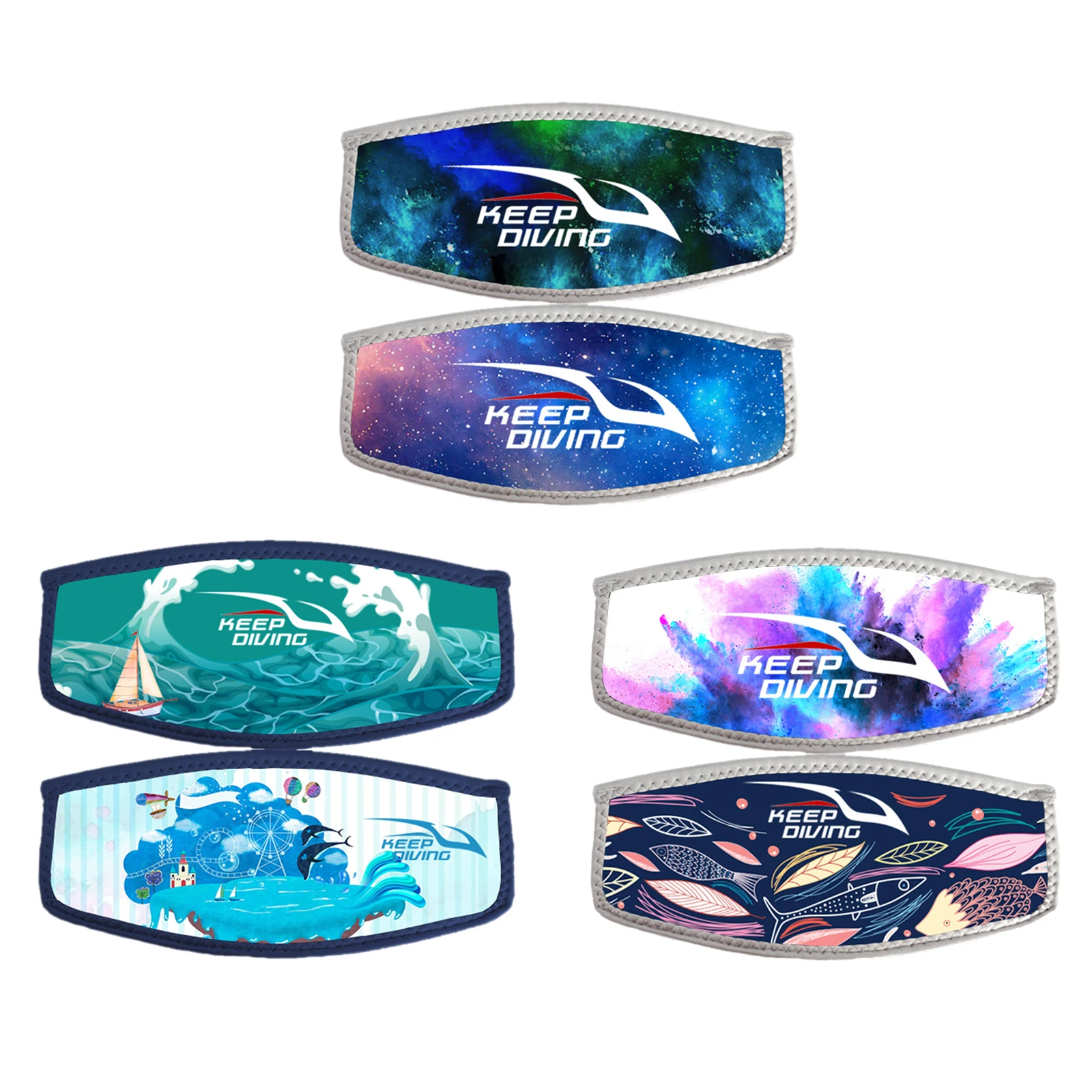 

Scuba Oceanarium Waterproof Diving Mask Strap Cover Underwater Snorkeling Long Hair Wrapper Protector Hair Band