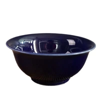 chinese old porcelain monochromatic glaze ji lan glazed bowl