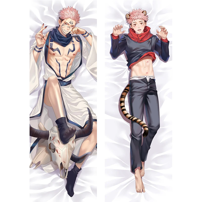Jujutsu Kaisen Itadori Yuji Dakimakura Pillowcase 3D Double-sided Beauty Pillow Case Cosplay Cartoon Anime Body Pillow Cover