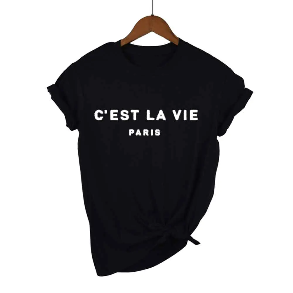Футболка женская 2019 Лето Camiseta Mujer короткий рукав футболка топ рубашка Femme Париж