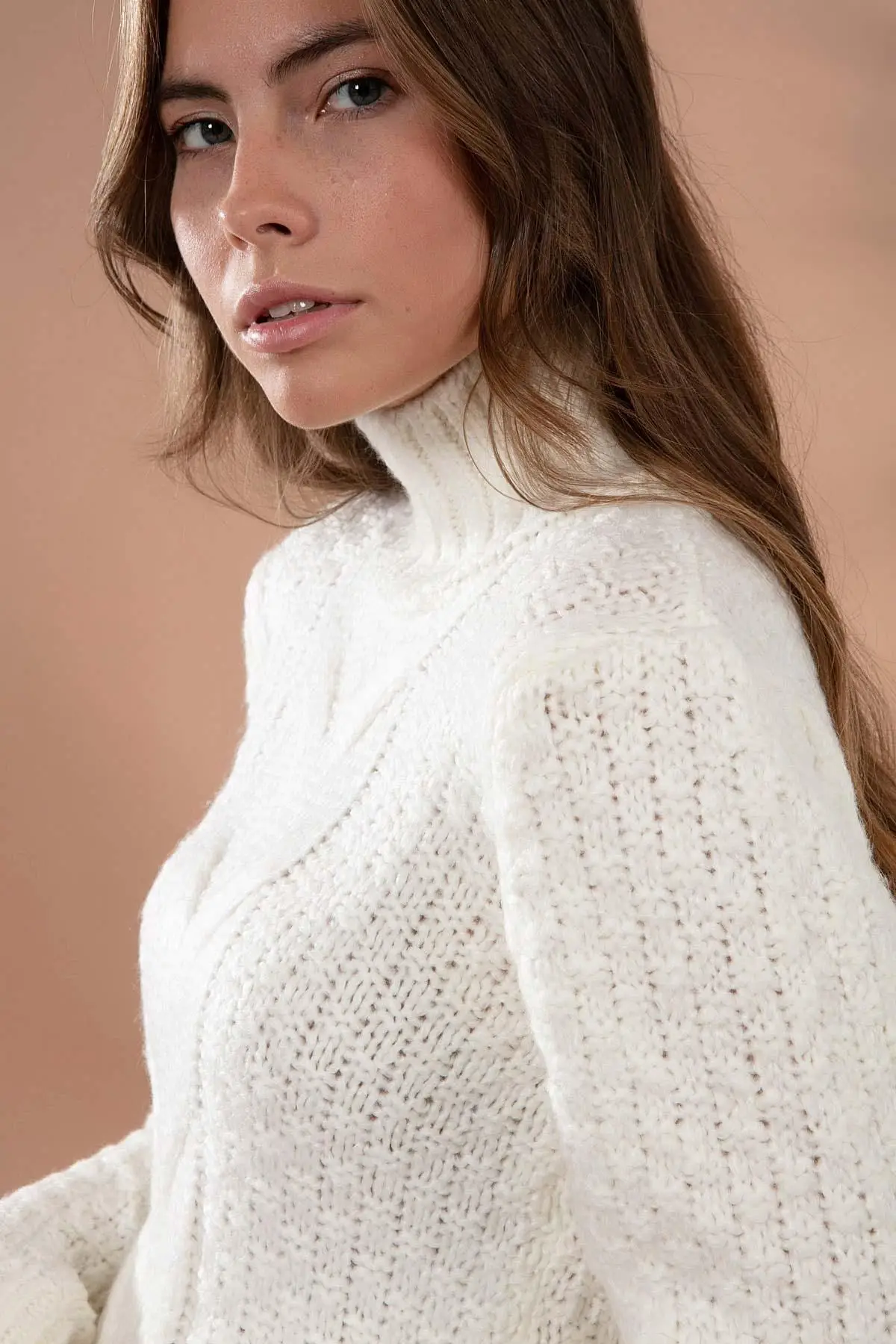 

Women's Hair Braiding Advanced Fisherman Sweater Neck Sweater Comfortable Use Sport Stylish