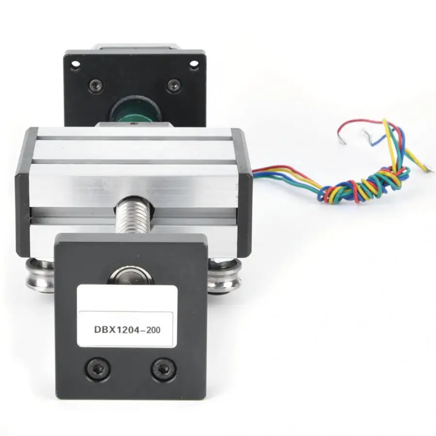 200 мм шариковый винт скользящий линейный направляющий одинарный вал ход с 57