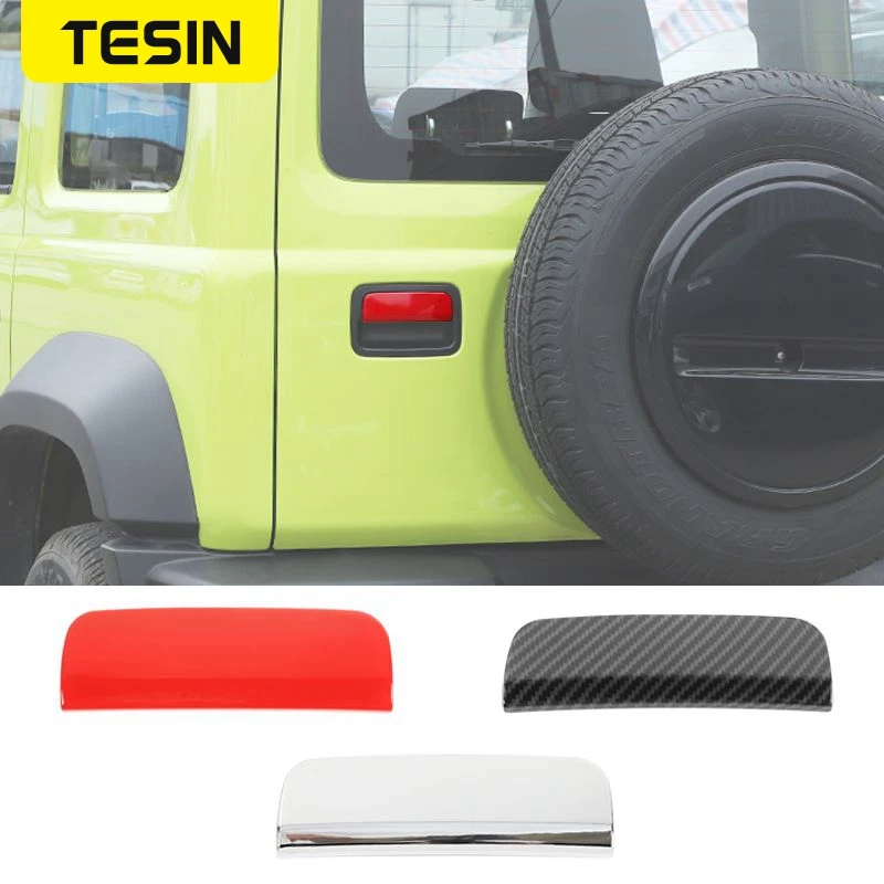

TESIN ABS Car Rear Door Tailgate Handle Decoration Cover Stickers For Suzuki Jimny JB74 2019 2020 Car Exterior Accessories