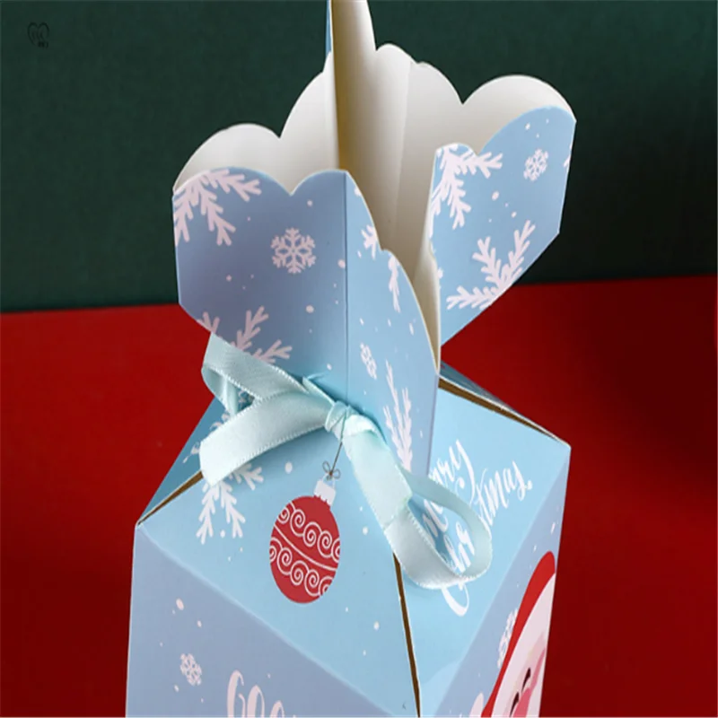 5 шт. креативная Подарочная коробка с рисунком яблока на Рождество украшение для