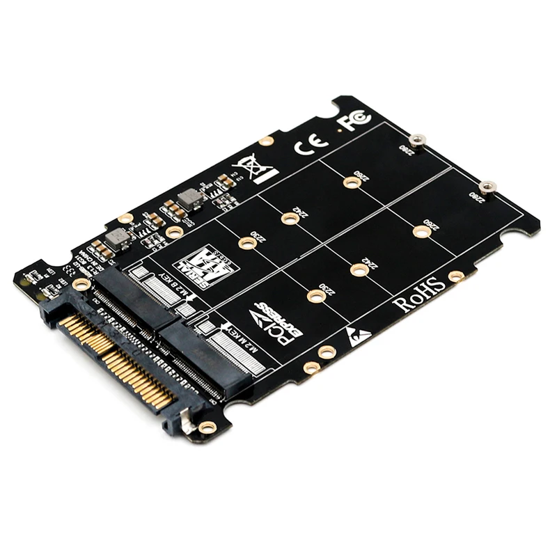 M.2 Ssd в U.2 адаптер 2в1 Nvme и Sata-Bus Ngff Pci-E Sff-8639 Pcie M2 конвертер для настольных компьютеров