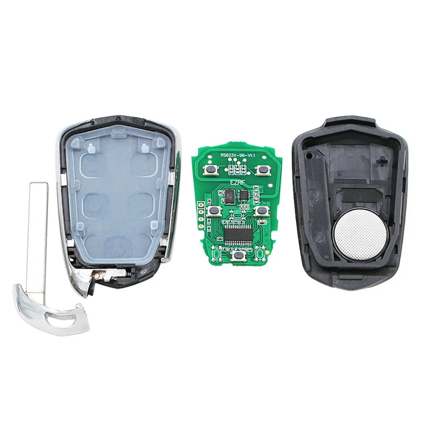 4 + 1/5 кнопки смарт ключ дистанционный для автомобиля с замками Fob 433 МГц FCC