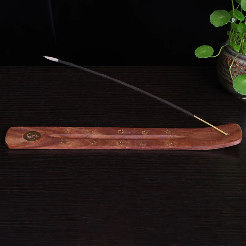 F ручной работы Ладан горелки палисандр Медь пластина Ароматические доска