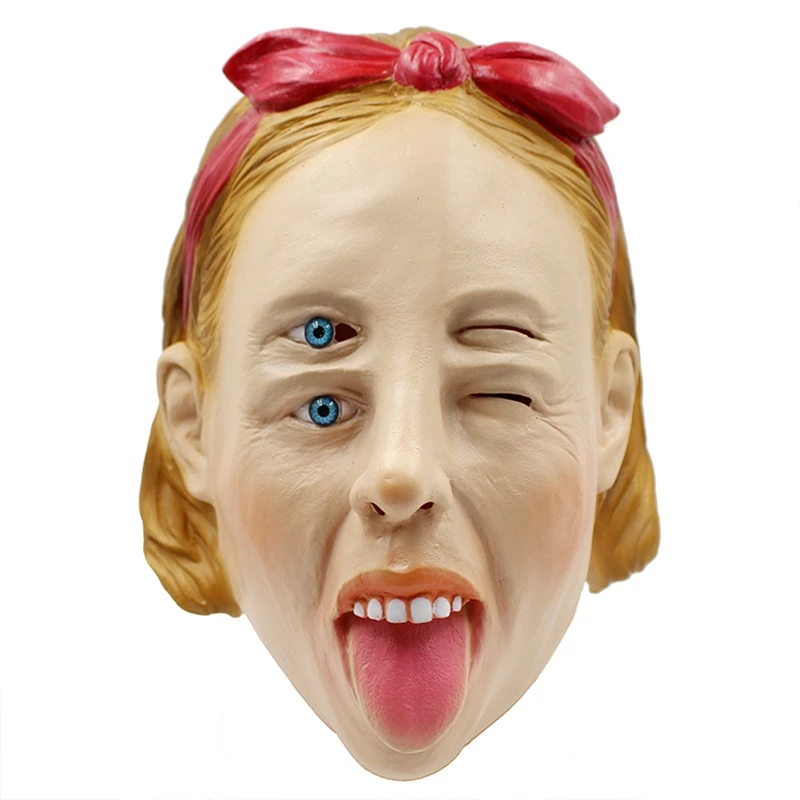 Хэллоуин гастирующая маска Акула глаз Зомби Маска призрака красоты двойной лук