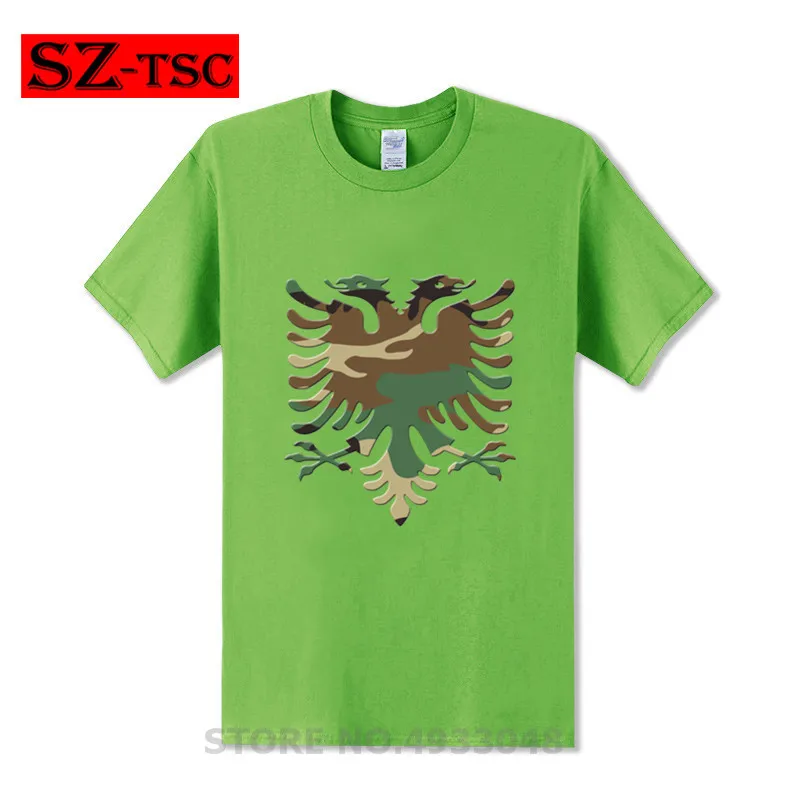 Мужская футболка с коротким рукавом камуфляжная 3D принтом орла круглый воротник