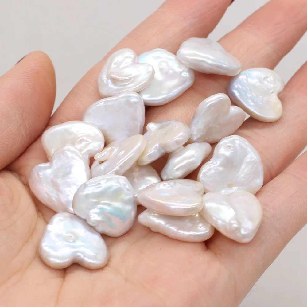 

1PC Natural Freshwater Pearl Baroque Beads Heart Shape No Hole Loose Beads for Jewelry Making DIY Necklace Bracelet Accessories