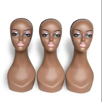 4514cm abs wig head mold bracket european bareheaded fake head mannequin female african black head body model 1pc d071