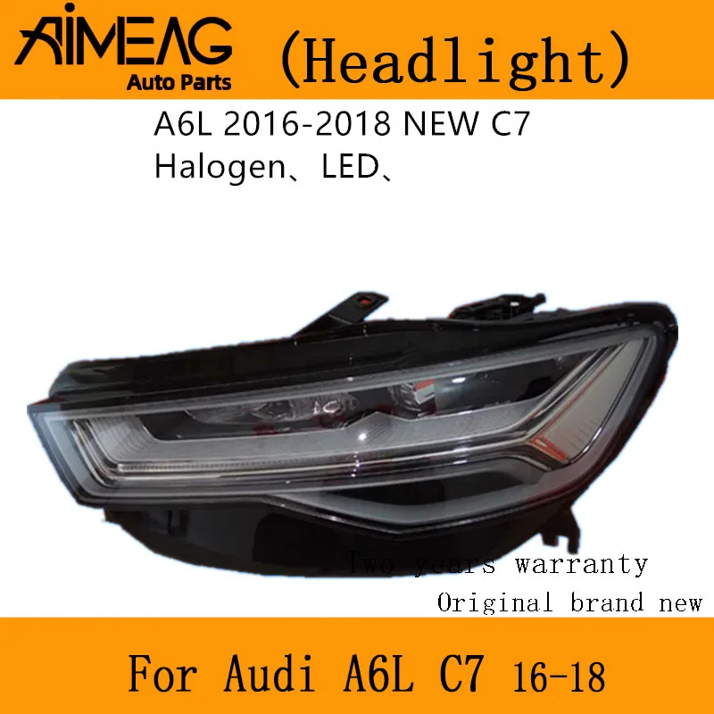 Изготовлено для 2009-18 новых и старых Audi A6L налобный фонарь в сборе завод C6 C7 грыжа СВЕТОДИОДНЫЙ матричный фонарь