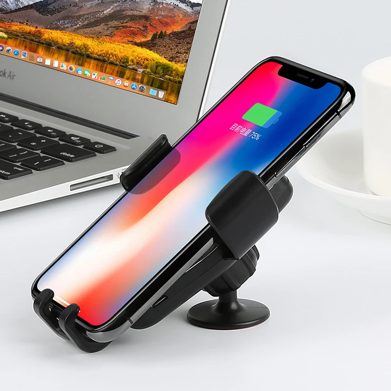 USB Автомобильное Быстрое беспроводное зарядное устройство Qi держатель на выход