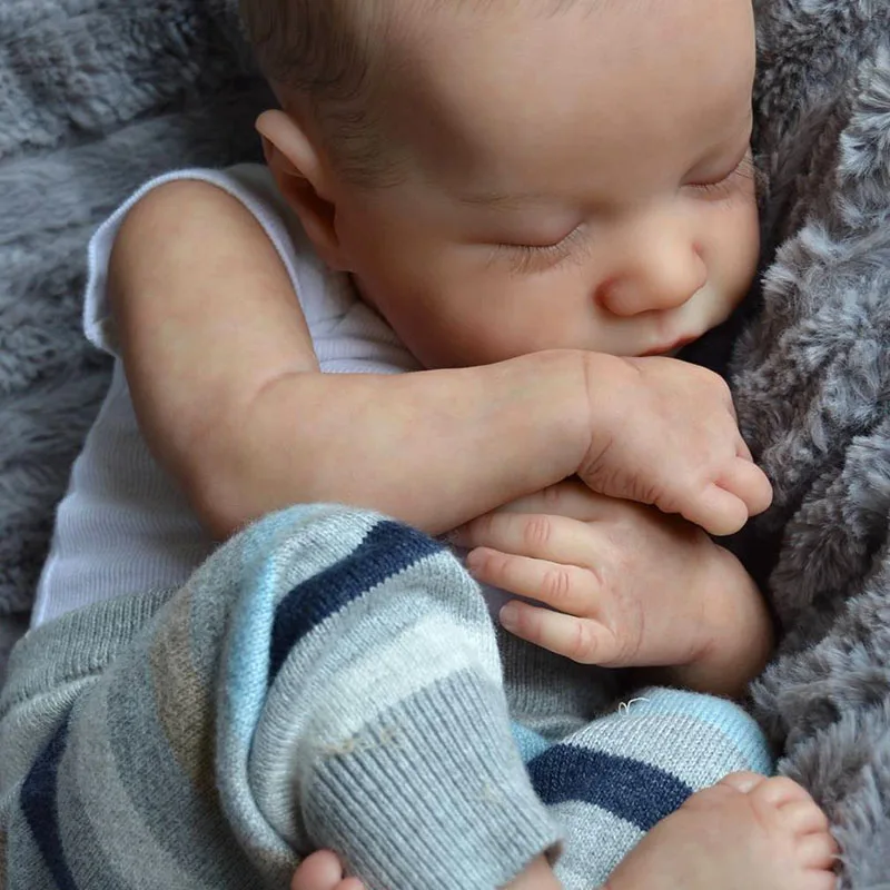 18 дюймов 12 дюймовый reborn Детские моделирования куклы Леви Новорожденные