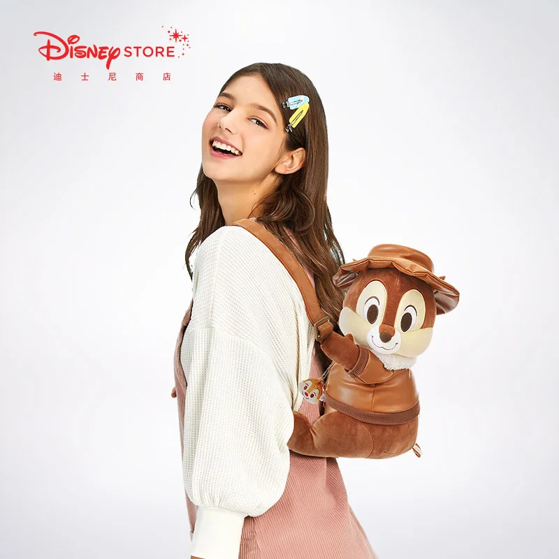 Оригинальная модная плюшевая кукла Qiqididi Disney, милый рюкзак для куклы, мультяшный рюкзак, новый продукт, плюшевая школьная сумка Disney